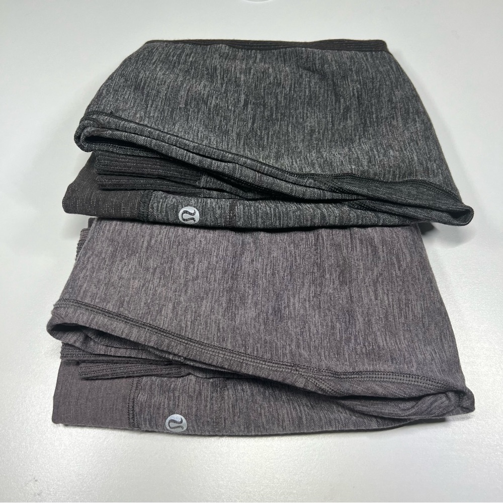 2x Lululemon Swiftly Wool Tights 29” (size 6) Black & Moonphase